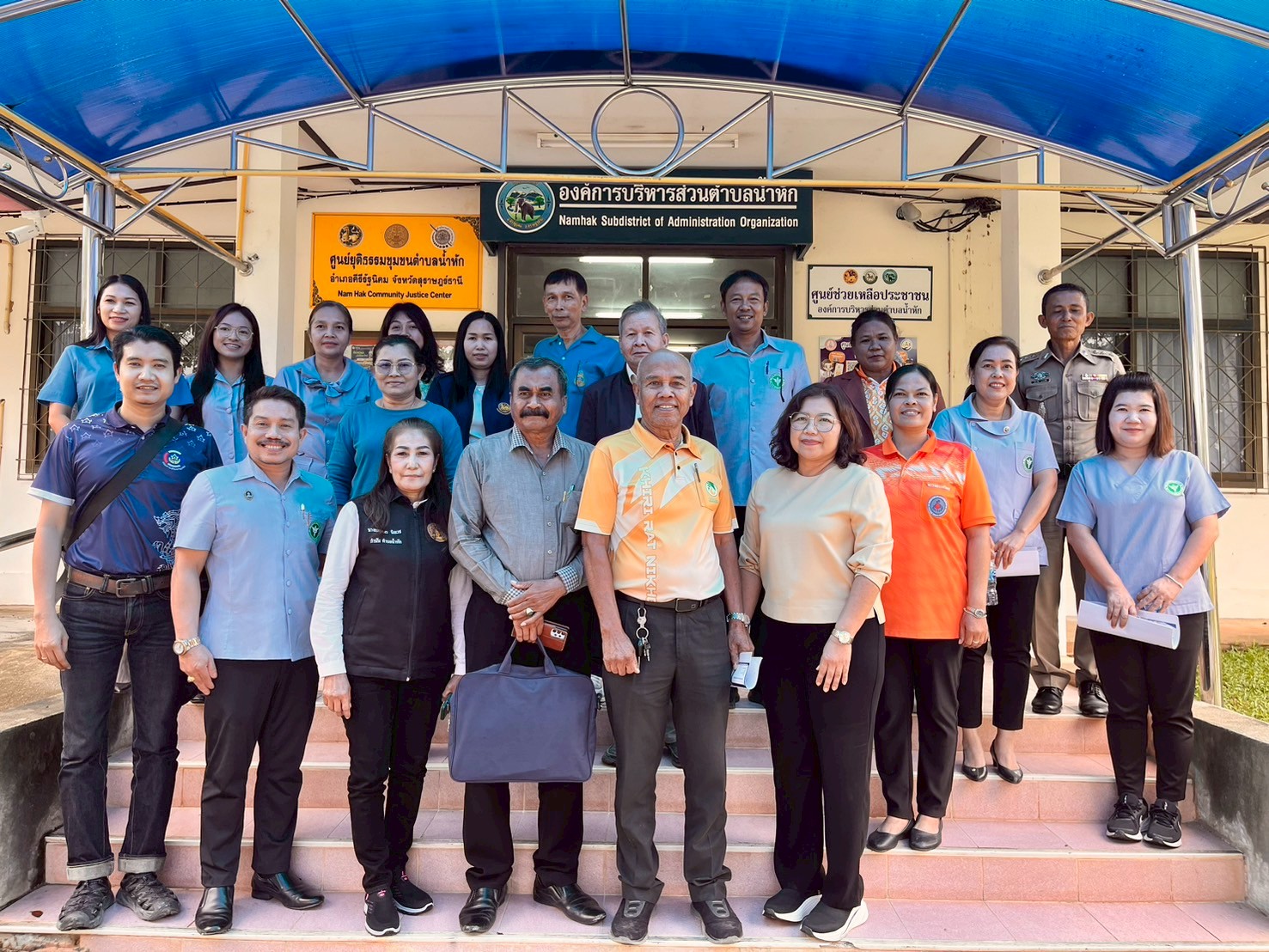 คณะกรรมการพัฒนาคุณภาพชีวิตระดับอำเภอ (พชอ.) คีรีรัฐนิคม เยี่ยมเสริมพลังการดำเนินงานของคณะกรรมการพัฒนาคุณภาพชีวิตระดับตำบล (พชต.) น้ำหัก