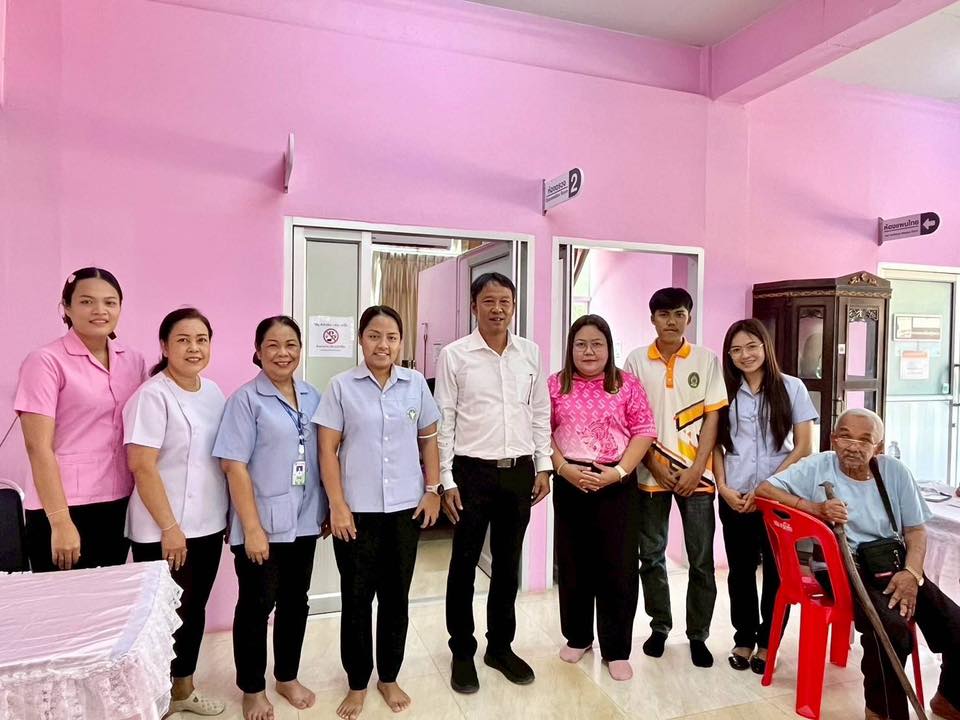 ลงพื้นที่รับรองความพิการเคลื่อนที่ ให้กับผู้พิการที่ยังไม่ได้ขึ้นทะเบียน ณ โรงพยาบาลส่งเสริมสุขภาพตำบลบ้านน้ำหัก อำเภอคีรีรัฐนิคม จังหวัดสุราษฎร์ธานี