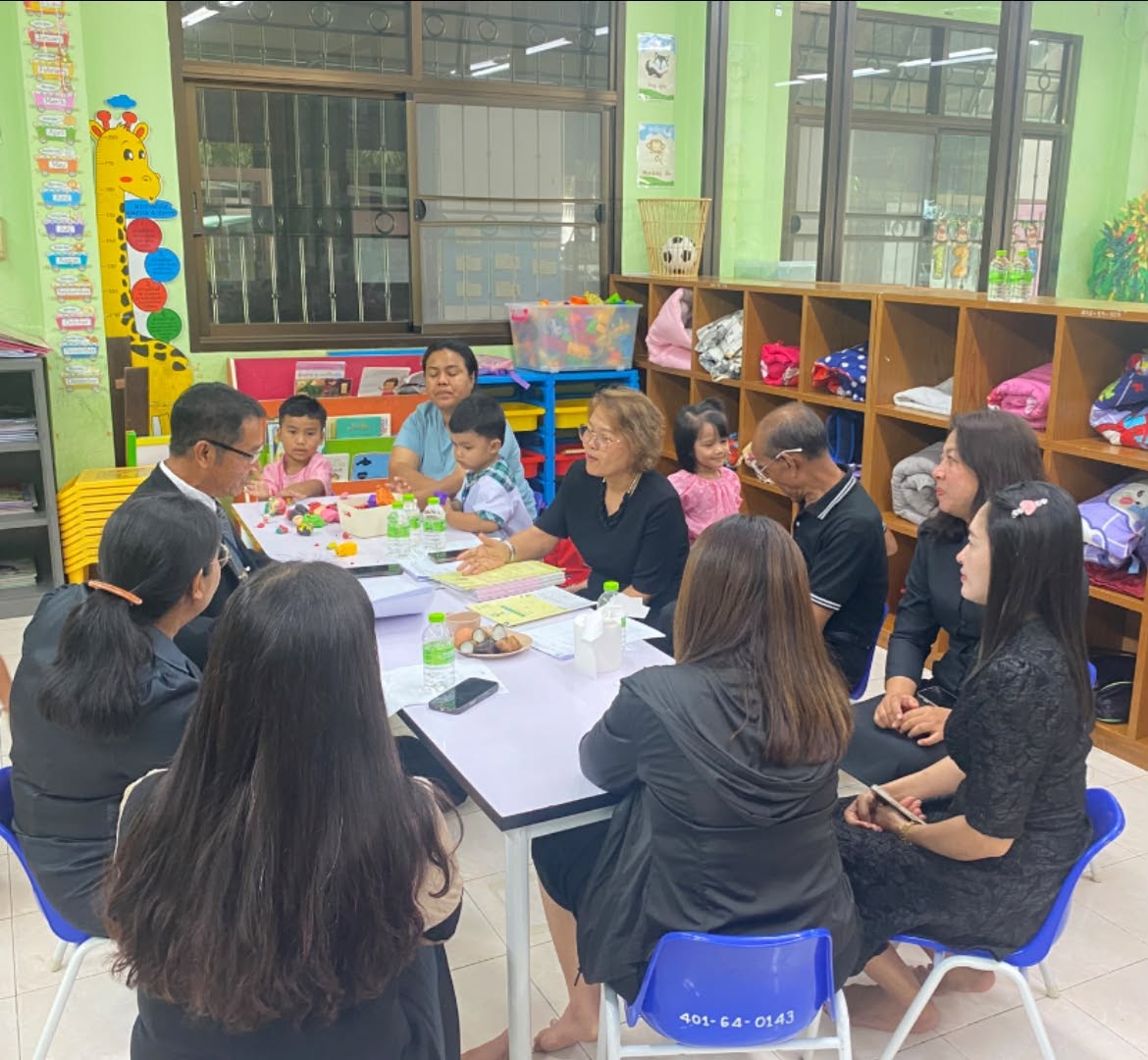 การตรวจเยี่ยมศูนย์พัฒนาเด็กเล็กองค์การบริหารส่วนตำบลน้ำหัก จากสำนักงานรับรองมาตรฐานและประเมินคุณภาพการศึกษาประจำปีการศึกษา2569