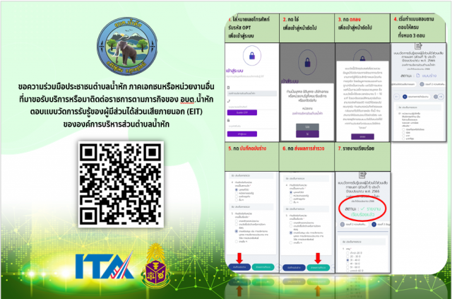 ประชาสัมพันธ์การตอบแบบวัดการรับรู้ของผู้มีส่วนได้ส่วนเสียภายนอก (EIT) ขององค์การบริหารส่วนตำบลน้ำหัก