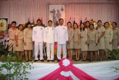 23 ต.ค.54 พิธีวางพวงมาลา วันปิยะมหาราช  ณ ที่ว่าการอำเภอคีรีรัฐนิคม