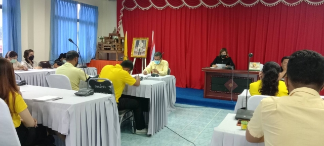 นายกองค์การบริหารส่วนตำบลน้ำหัก จัดประชุมผู้บริหารและบุคลากรขององค์การบริหารส่วนตำบลน้ำหักประจำปีงบป